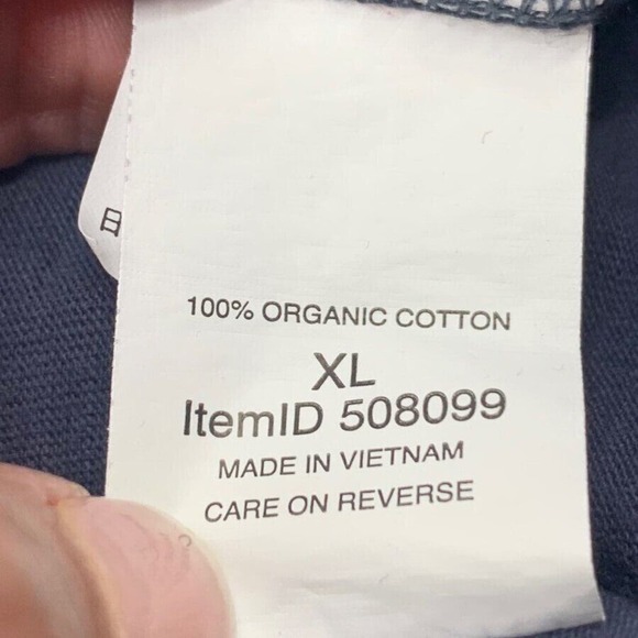 LL Bean Men's Long Sleeve‎ Slightly Fitted Pullover Henley Shirt Blue XL Reg - Picture 4 of 7